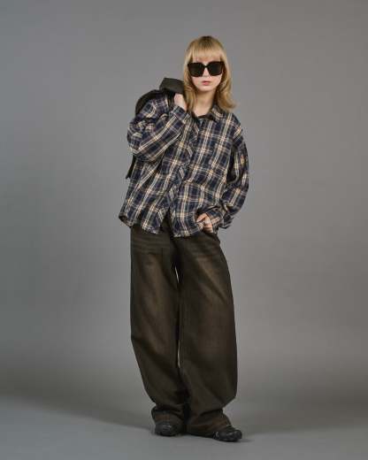 Wide Straight Sand Wash Denim SL0014