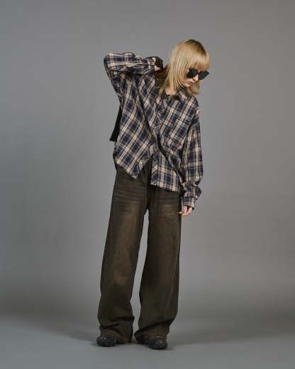 Wide Straight Sand Wash Denim SL0014