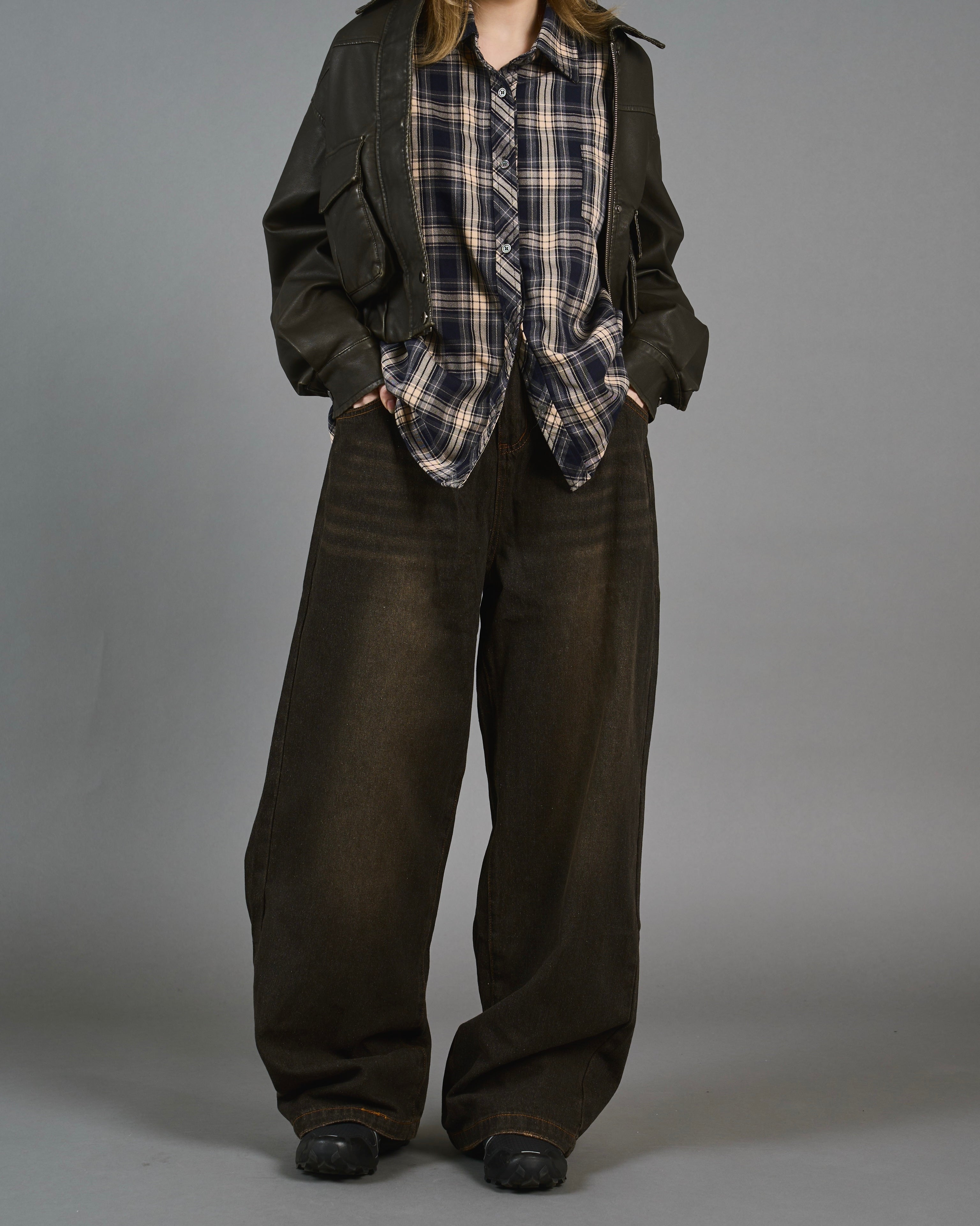 Wide Straight Sand Wash Denim SL0014