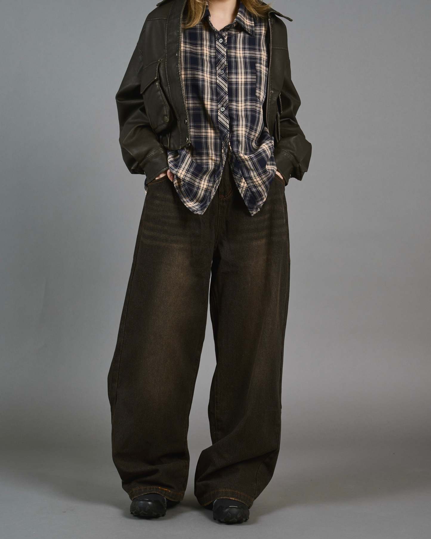 Wide Straight Sand Wash Denim SL0014