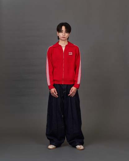 Set-up Compatible Contrast Stitch Denim Jacket / Stitch Line Denim Pants SL0049