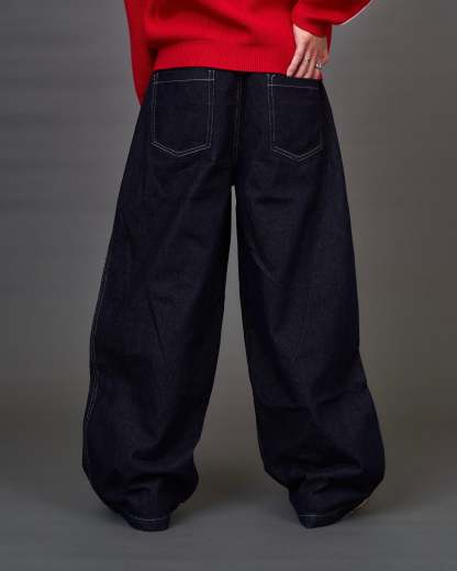 Set-up Compatible Contrast Stitch Denim Jacket / Stitch Line Denim Pants SL0049