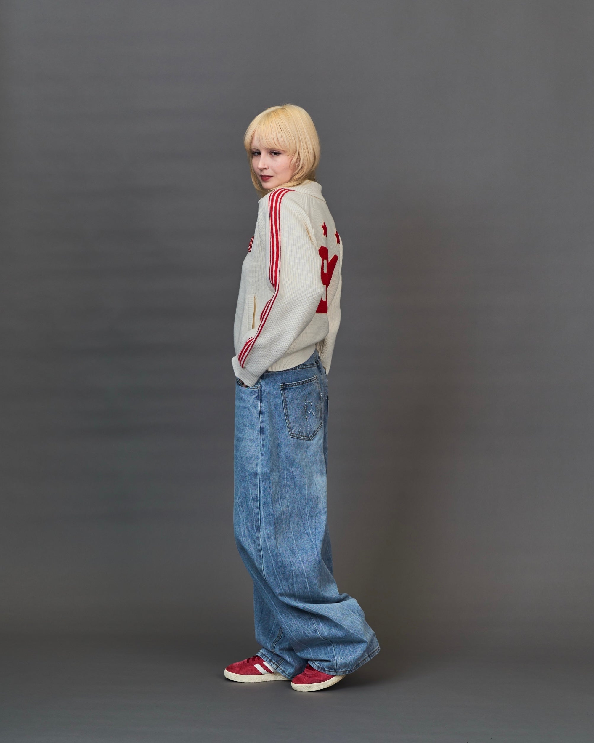 Rhinestone Vintage Denim SL0047