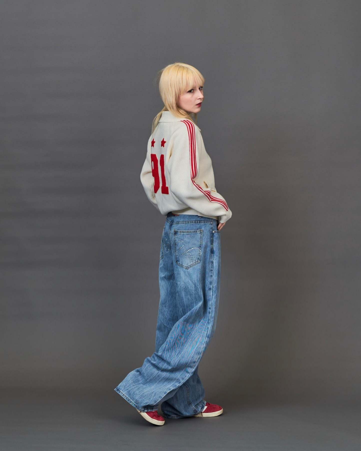 Rhinestone Vintage Denim SL0047