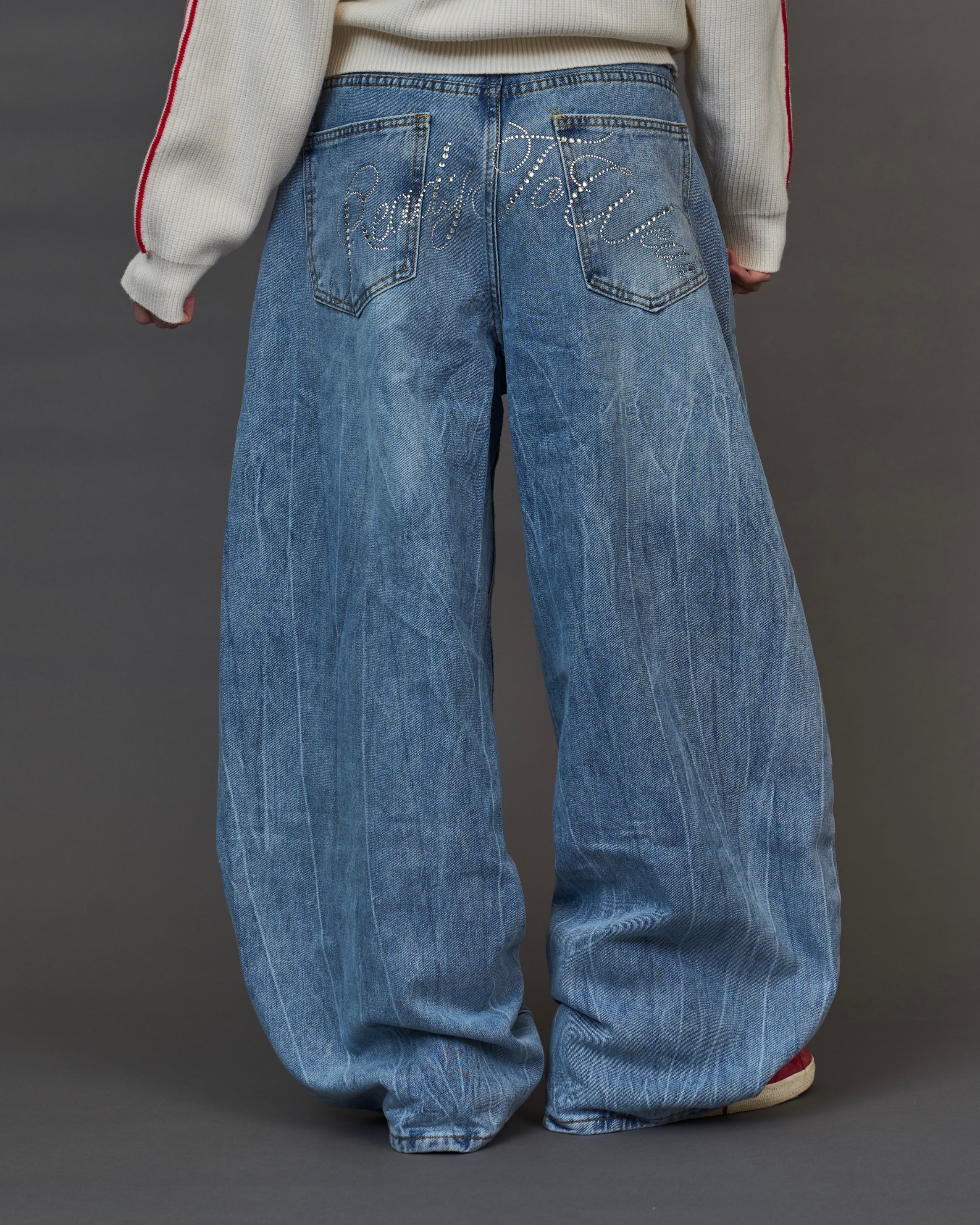 Rhinestone Vintage Denim SL0047