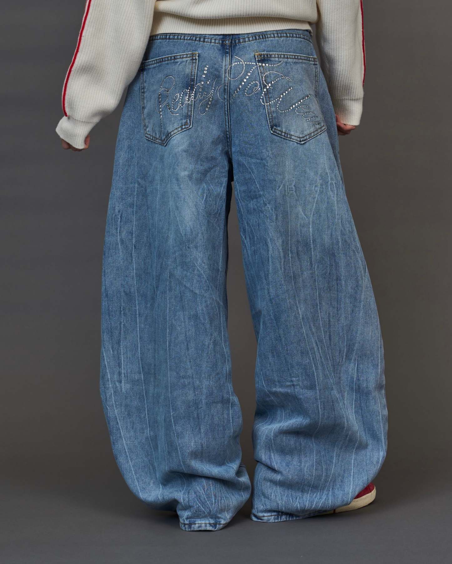 Rhinestone Vintage Denim SL0047