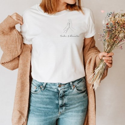 Personalized Dog Hoodie, T-Shirt with Dog Name, Dog Owner Gift with Name, Pet Lover, Dog Mom Sweater Minimalist