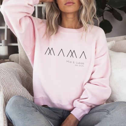 Mama hoodie personalized with name and year, mom t-shirt gift, expectant mom announcement, Mother's Day, mother sweater