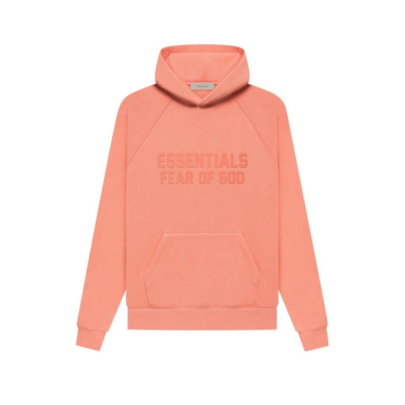 NWT Fear of God Essentials Hoodies FW22 | Unisex Oversized Sweatshirt | Streetwear Pullover | Stretch limo/Light Oatmeal/Dark Oatmeal/Coral
