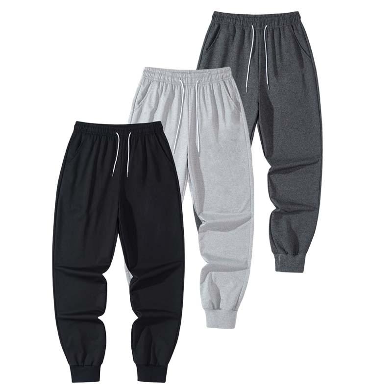 Men's Letter Printed Drawstring Waist Sports Pants with Pockets Casual Regular Fit Jogging Sweatpants for Spring Autumn Daily Wear Athleisure Style