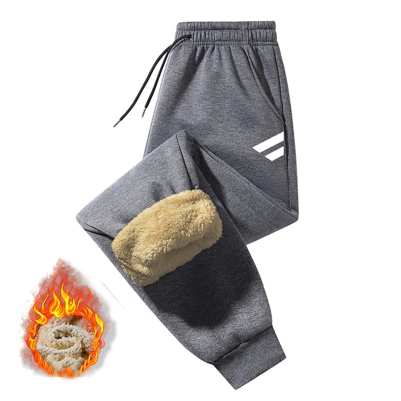 Mens Thermal Fleece Lined Pants Winter Casual Trousers Thick Warm Soft Comfortable for Outdoor Sports and Daily Wear