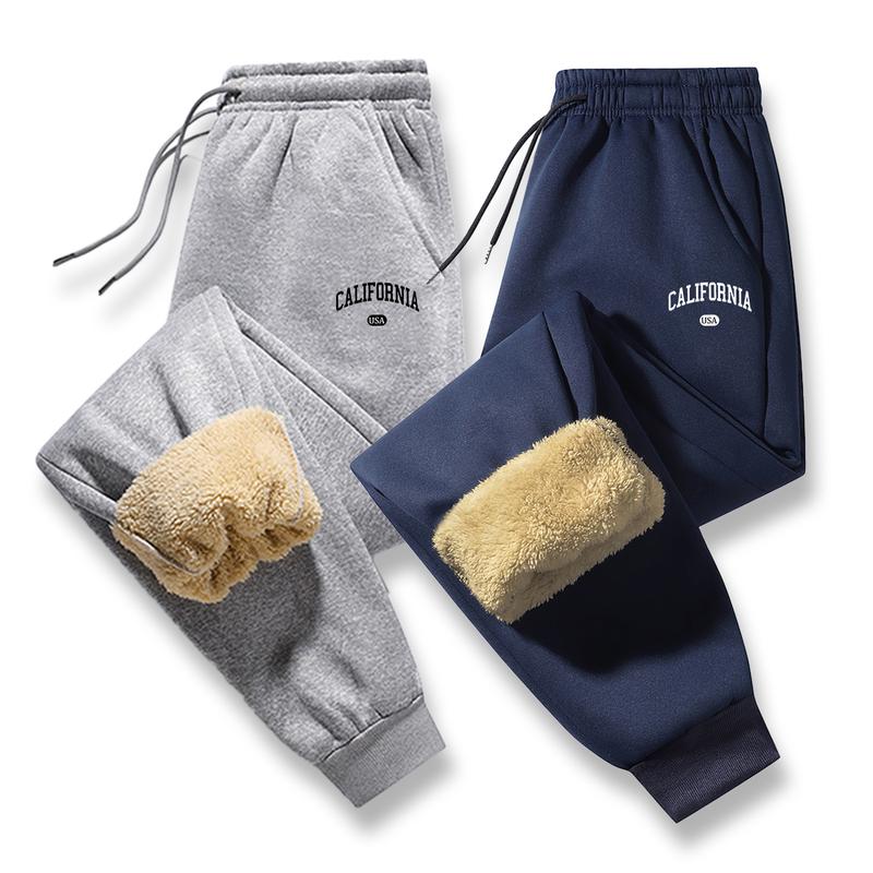Fluffy Fleece-Lined Sweatpants - Stylish Trendy Streetwear for Cozy Winter Fashion Womenswear Bottom Trouser Fitted Floral