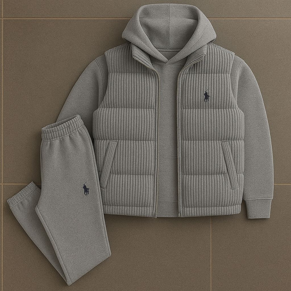 PRL Set �C Hoodie, Quilted Vest & Pants