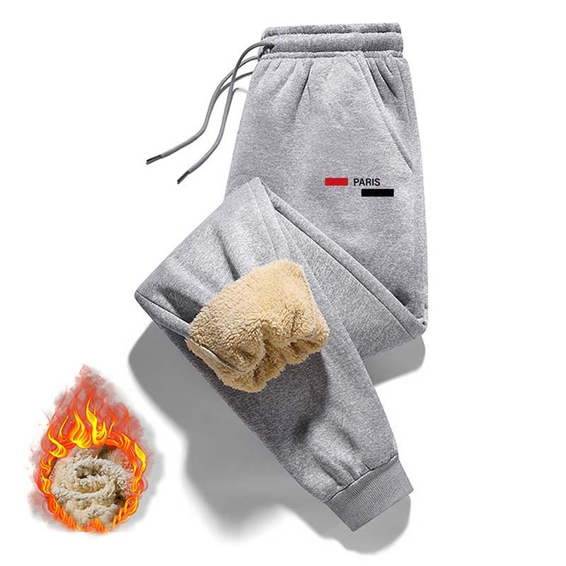 Mens Thermal Fleece Lined Pants Winter Casual Trousers Thick Warm Soft Comfortable for Outdoor Sports and Daily Wear with Fleece Pocket and Drawstring Waist