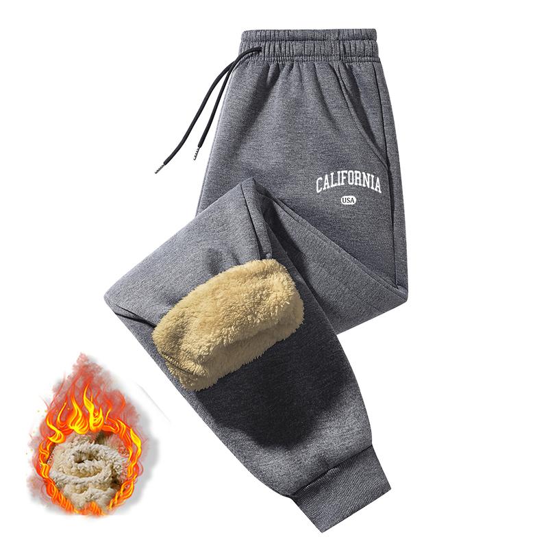 Fluffy Fleece-Lined Sweatpants - Stylish Trendy Streetwear for Cozy Winter Fashion Womenswear Bottom Trouser Fitted Floral