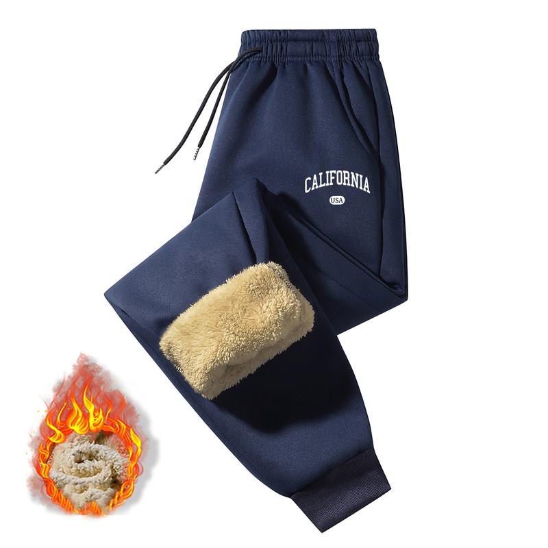 Fluffy Fleece-Lined Sweatpants - Stylish Trendy Streetwear for Cozy Winter Fashion Womenswear Bottom Trouser Fitted Floral