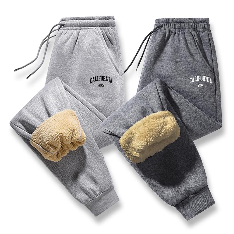 Fluffy Fleece-Lined Sweatpants - Stylish Trendy Streetwear for Cozy Winter Fashion Womenswear Bottom Trouser Fitted Floral