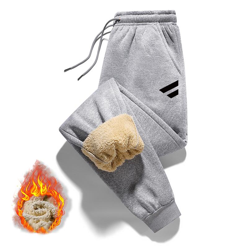 Mens Thermal Fleece Lined Pants Winter Casual Trousers Thick Warm Soft Comfortable for Outdoor Sports and Daily Wear