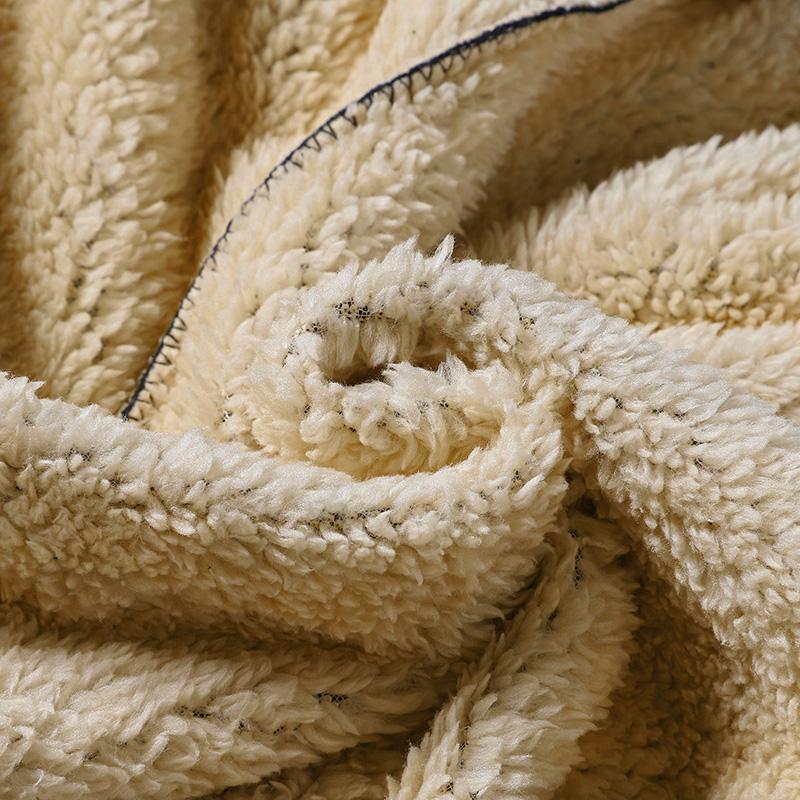 Men's Solid Color Warm Wool Lined Winter Casual Pants Thick Soft Comfortable for Outdoor Sports and Daily Wear Menswear Trouser Black