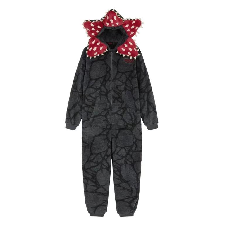 Truly High-quality Stranger Things Demogorgon Cosplay One-Piece Pajamas Hooded Jumpsuit Upside Down Vecna Eleven El Mike Will Dustin Lucas Max Joyce Hopper Nancy Steve