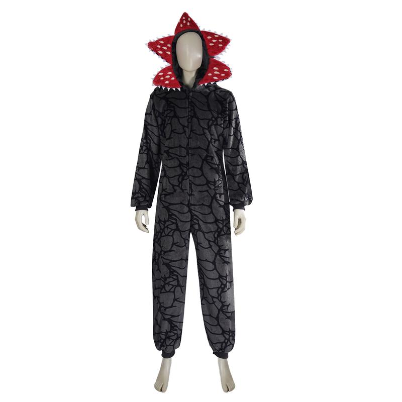 Truly High-quality Stranger Things Demogorgon Cosplay One-Piece Pajamas Hooded Jumpsuit Upside Down Vecna Eleven El Mike Will Dustin Lucas Max Joyce Hopper Nancy Steve