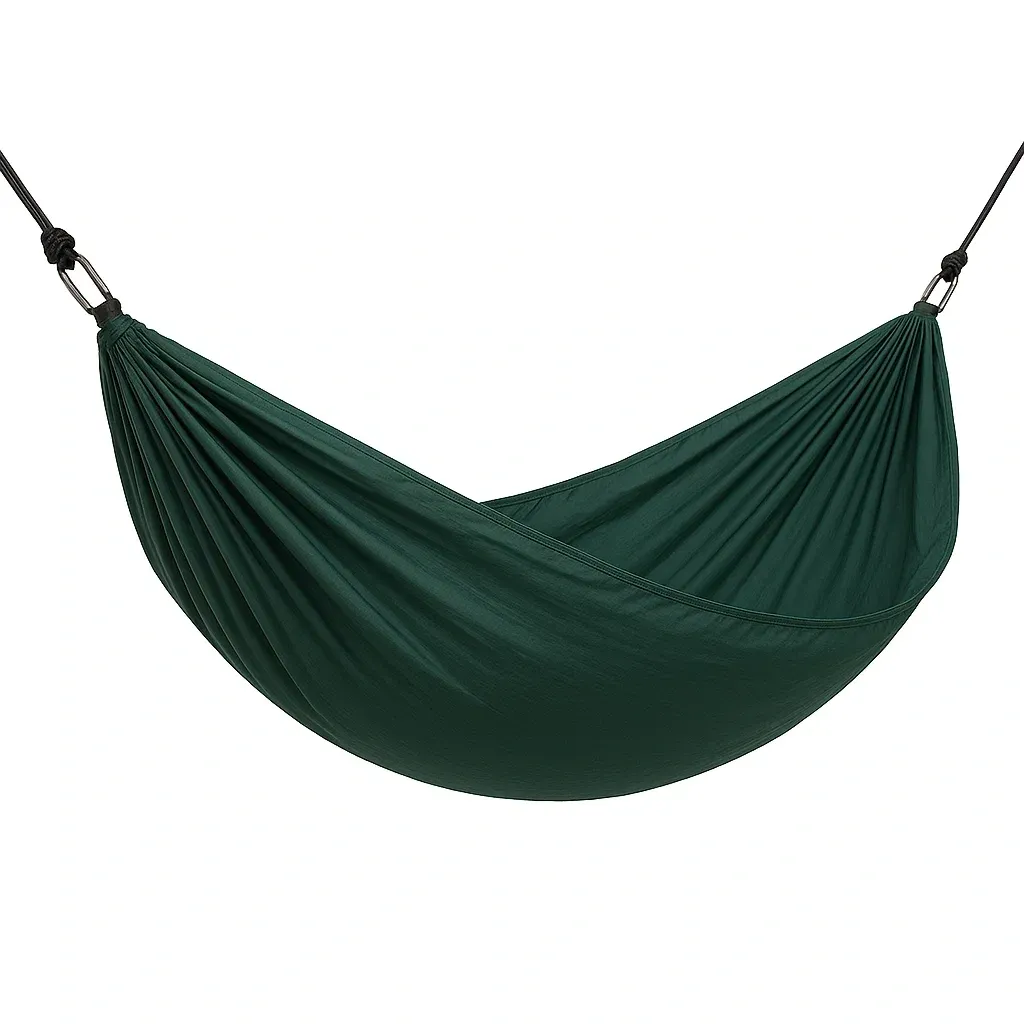 Amaca verde in nylon 260x140 cm