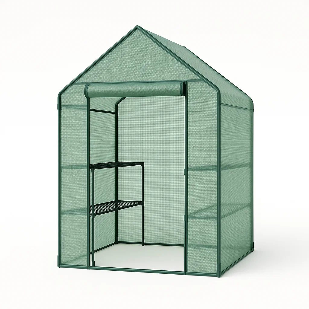 Serra in acciaio e polietilene rinforzato verde