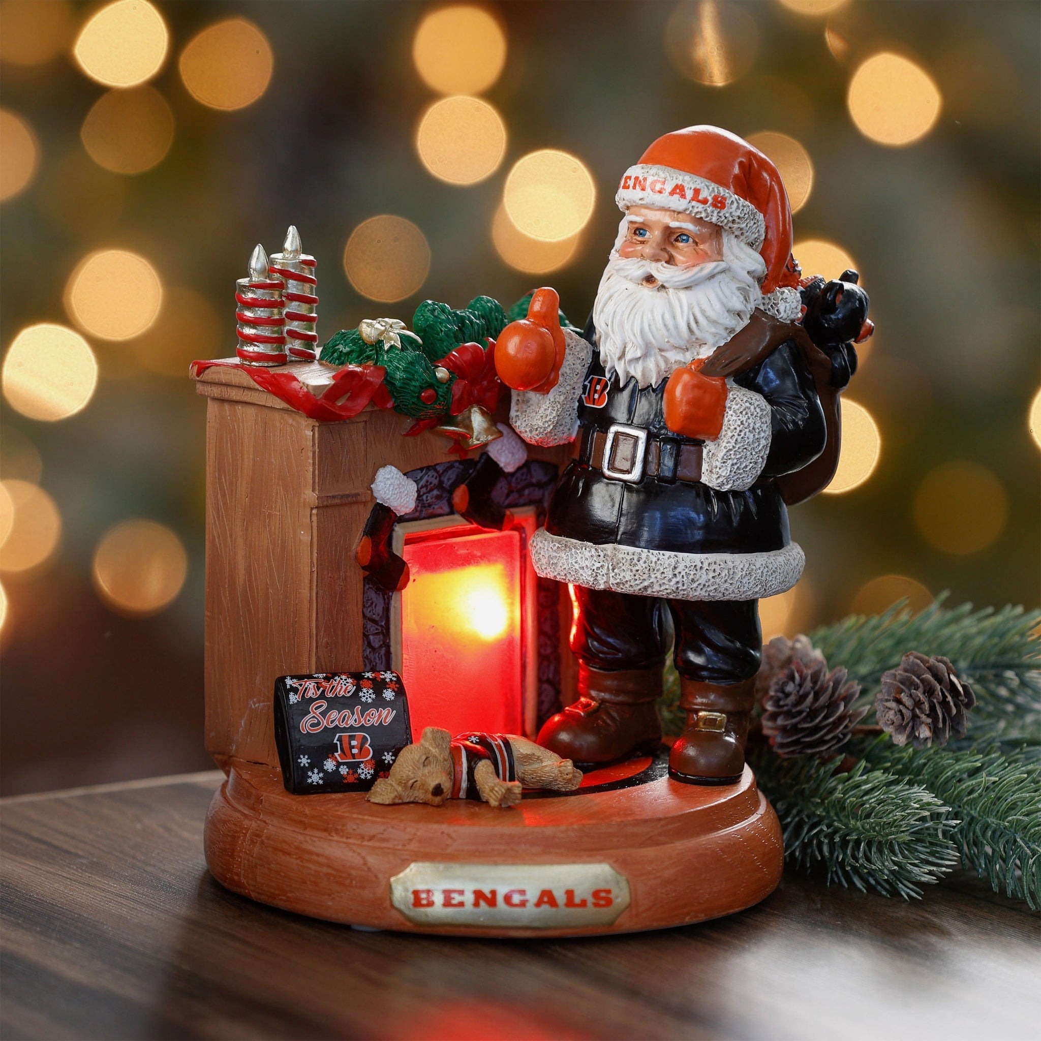 🏈NFL Team Santa Fireplace Figurine
