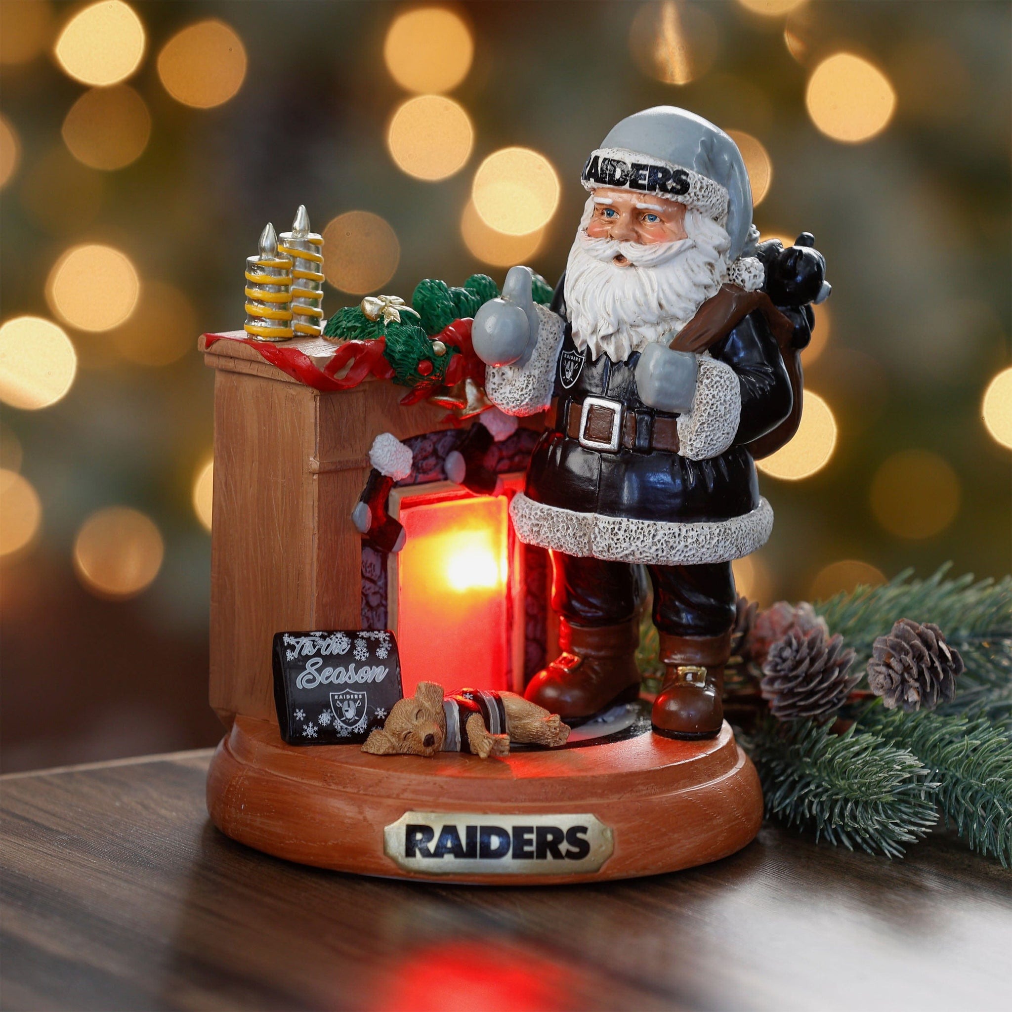 🏈NFL Team Santa Fireplace Figurine
