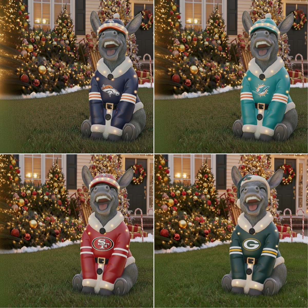 🏈NFL Team Holiday Donkey Decoration