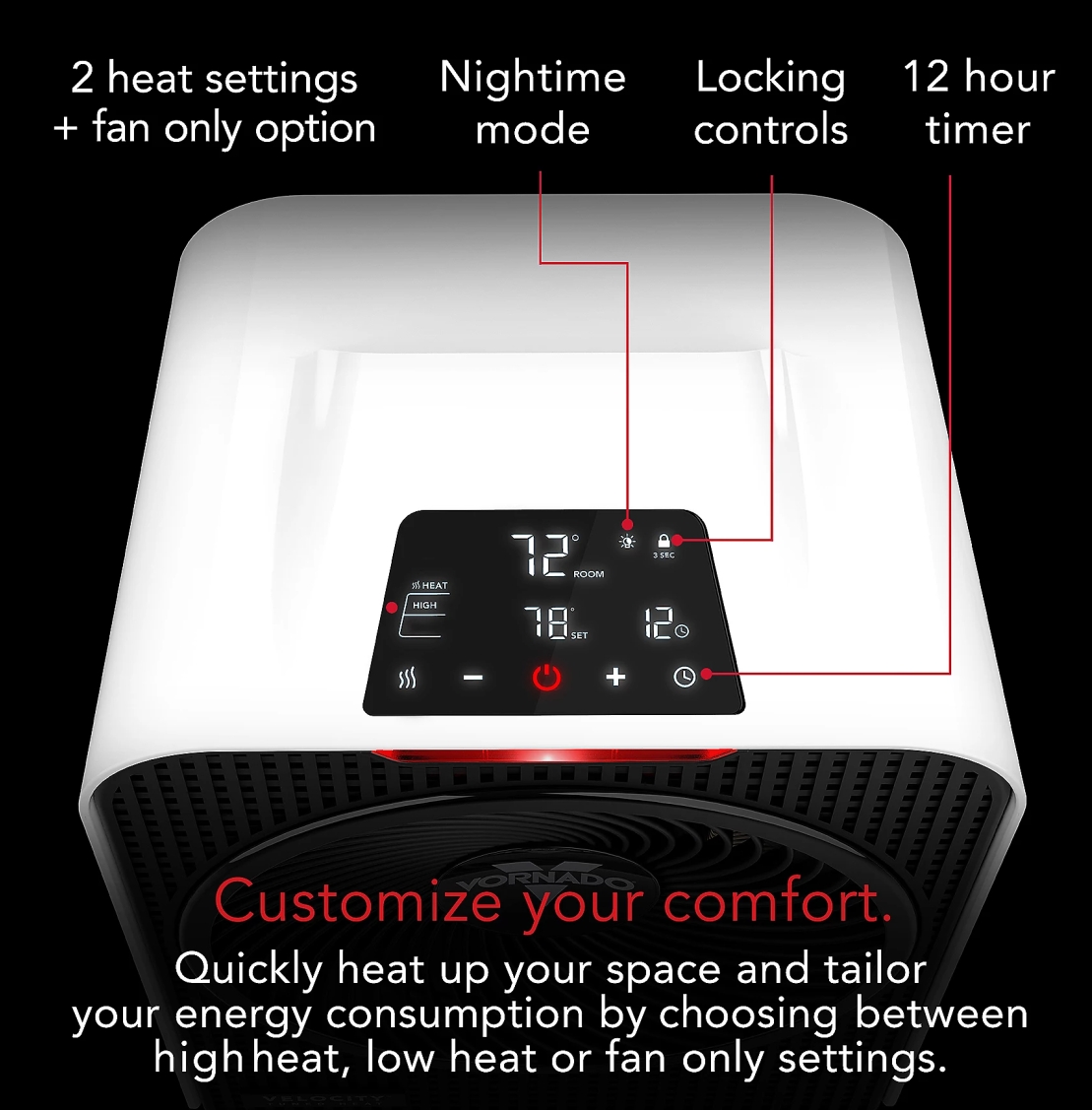 New Year Clearance, Buy 2 Get 2 Free 💝Vornado Velocity 5 Space Heater with Auto Climate Control