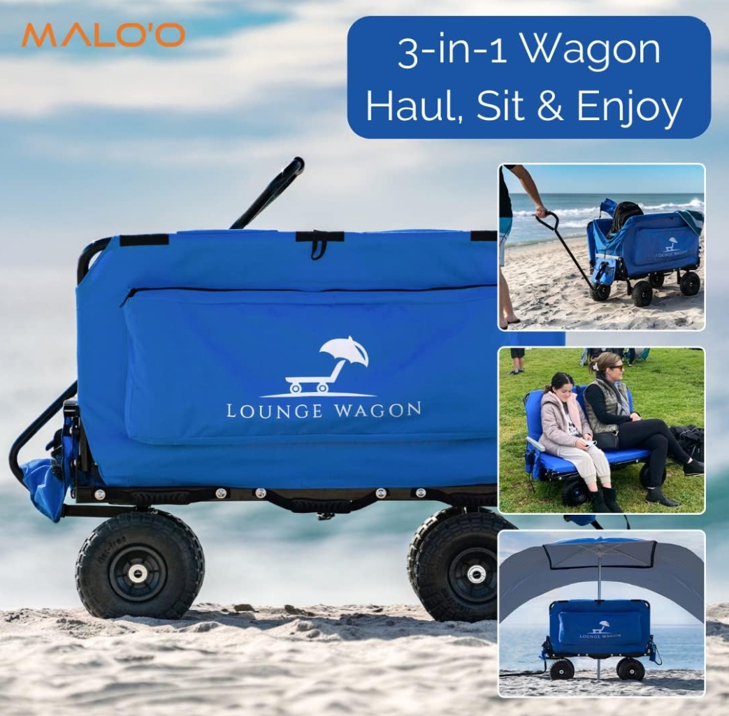 💝𝗢𝗳𝗳𝗶𝗰𝗶𝗮𝗹𝗹𝘆 𝗟𝗶𝗰𝗲𝗻𝘀𝗲𝗱 , Buy 2 Get 2 Free✨Lounge Wagon, 500-lb Weight Capacity
