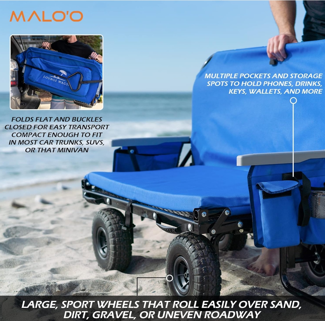 💝𝗢𝗳𝗳𝗶𝗰𝗶𝗮𝗹𝗹𝘆 𝗟𝗶𝗰𝗲𝗻𝘀𝗲𝗱 , Buy 2 Get 2 Free✨Lounge Wagon, 500-lb Weight Capacity