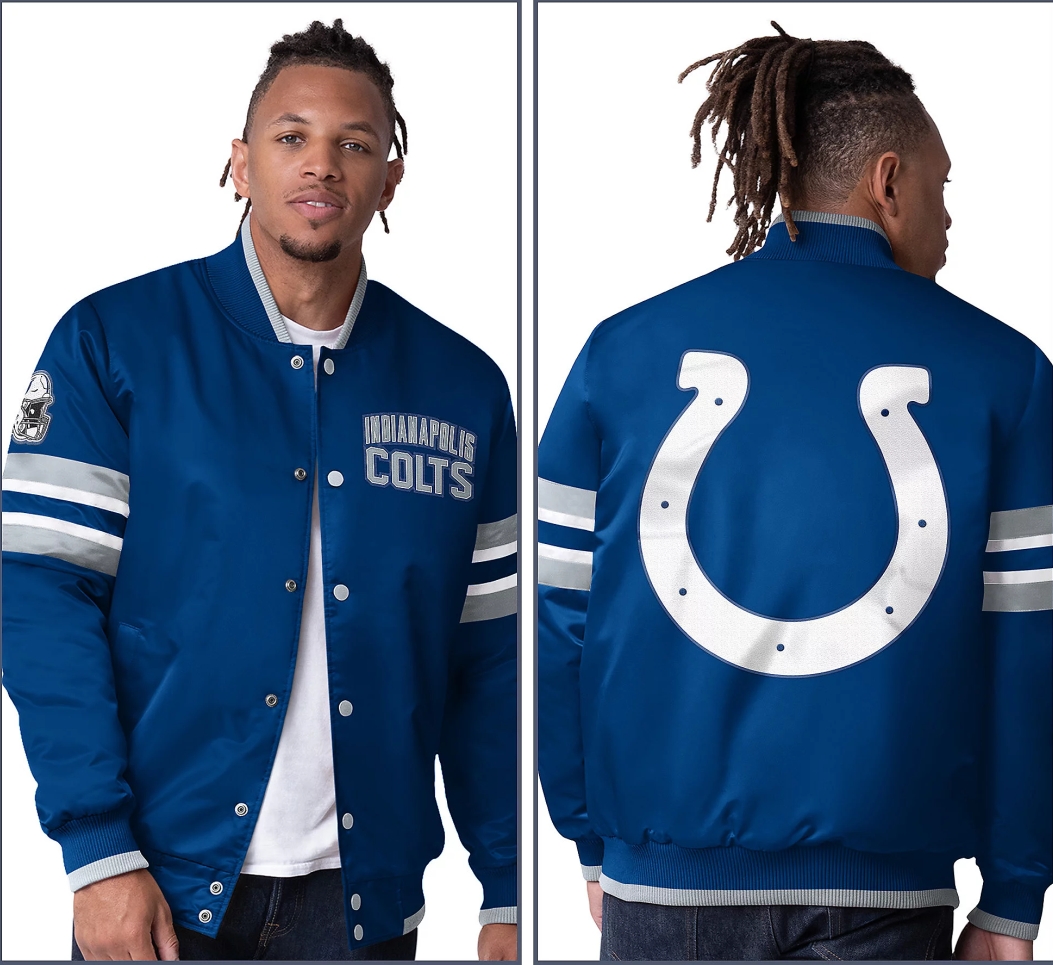 💝💝Last day of clearance!!💝Buy 2 Get 4 Free✨Starter Satin Twill Snap Front Jacket