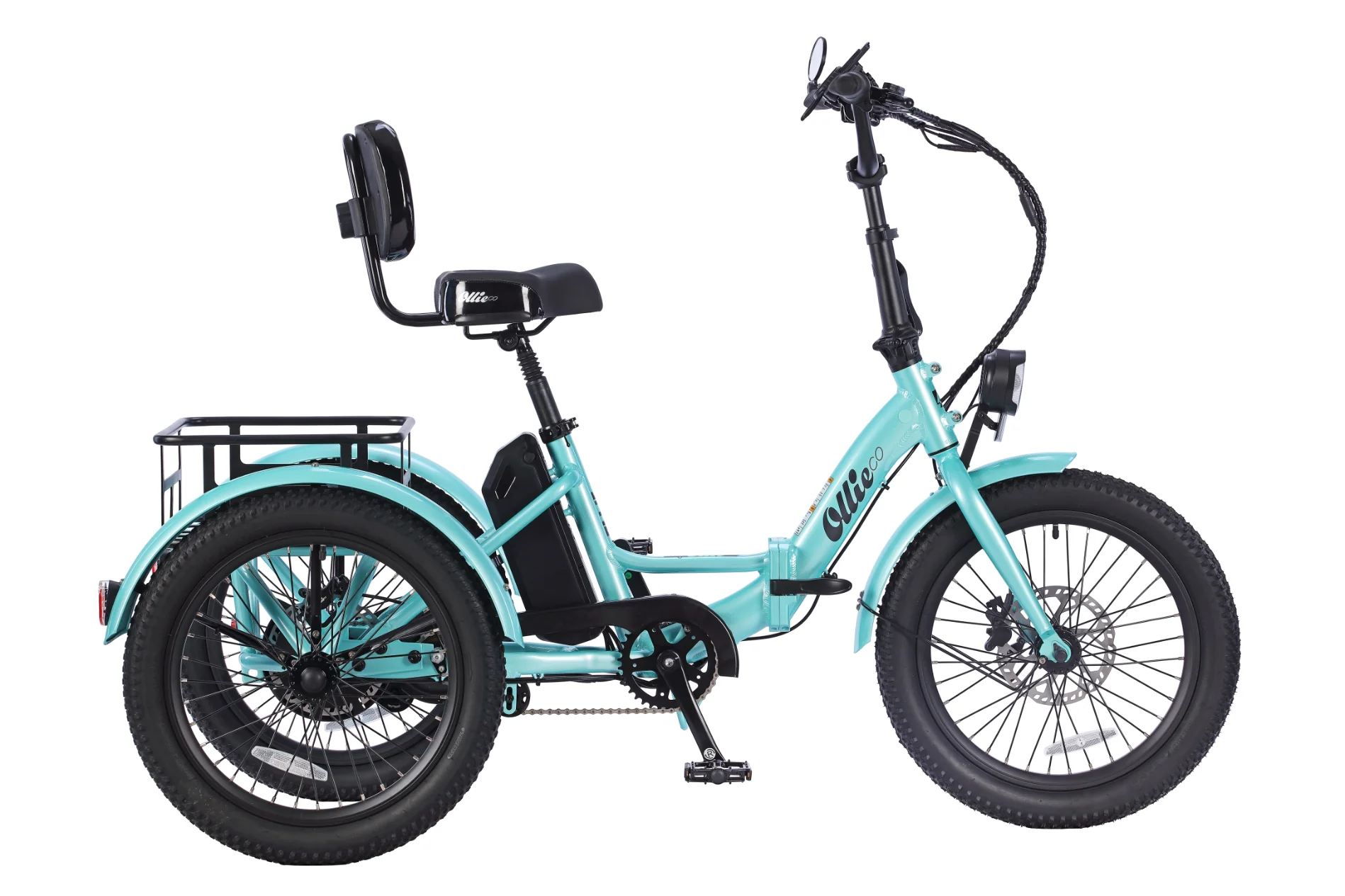 💝Last day clearance✨💝 Buy 1 Get 1 Free✨Ollie Leo electric tricycle with 500W motor and 20MPH speed