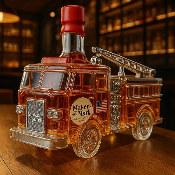 Fire Truck Whiskey Bottle