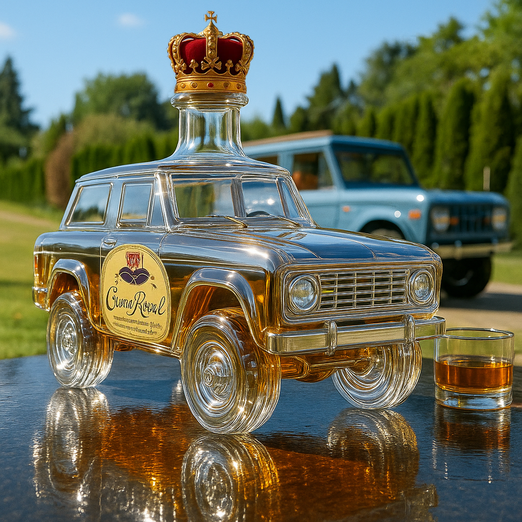 Ford Bronco (1966–1977) Classic Collector's Whiskey Bottle