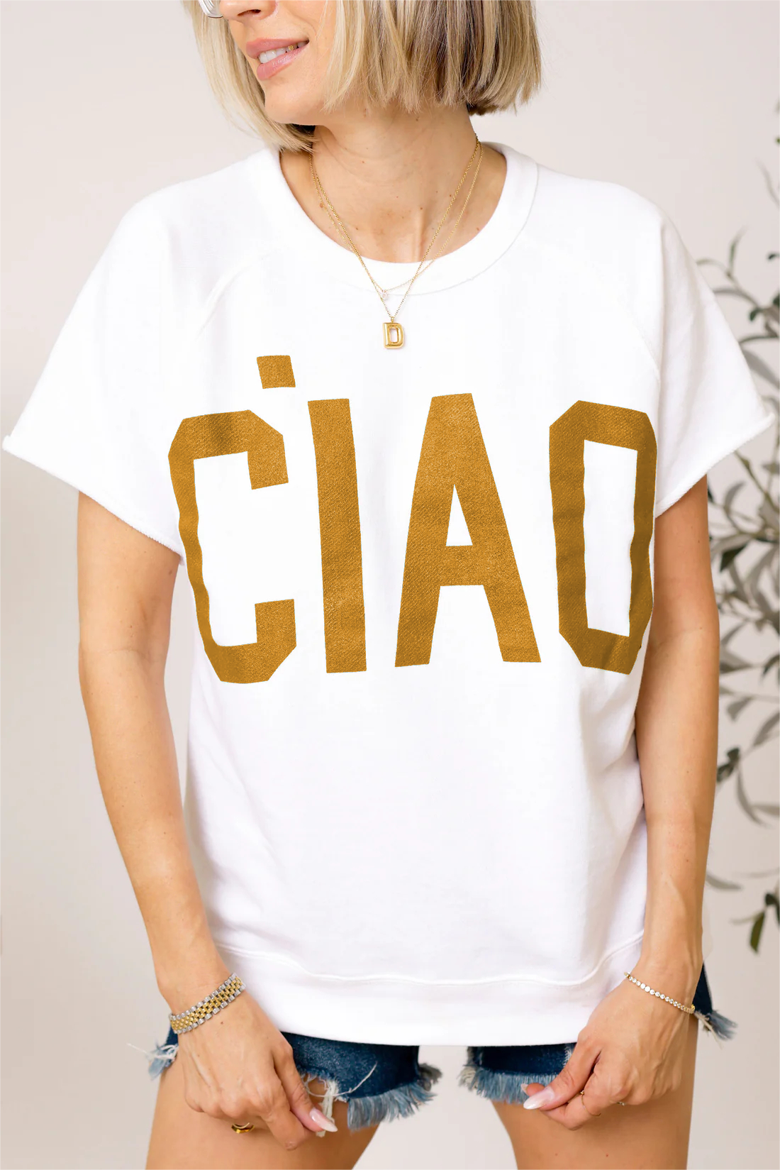 ⏰Hot Sale-Ciao French Terry Graphic Tee