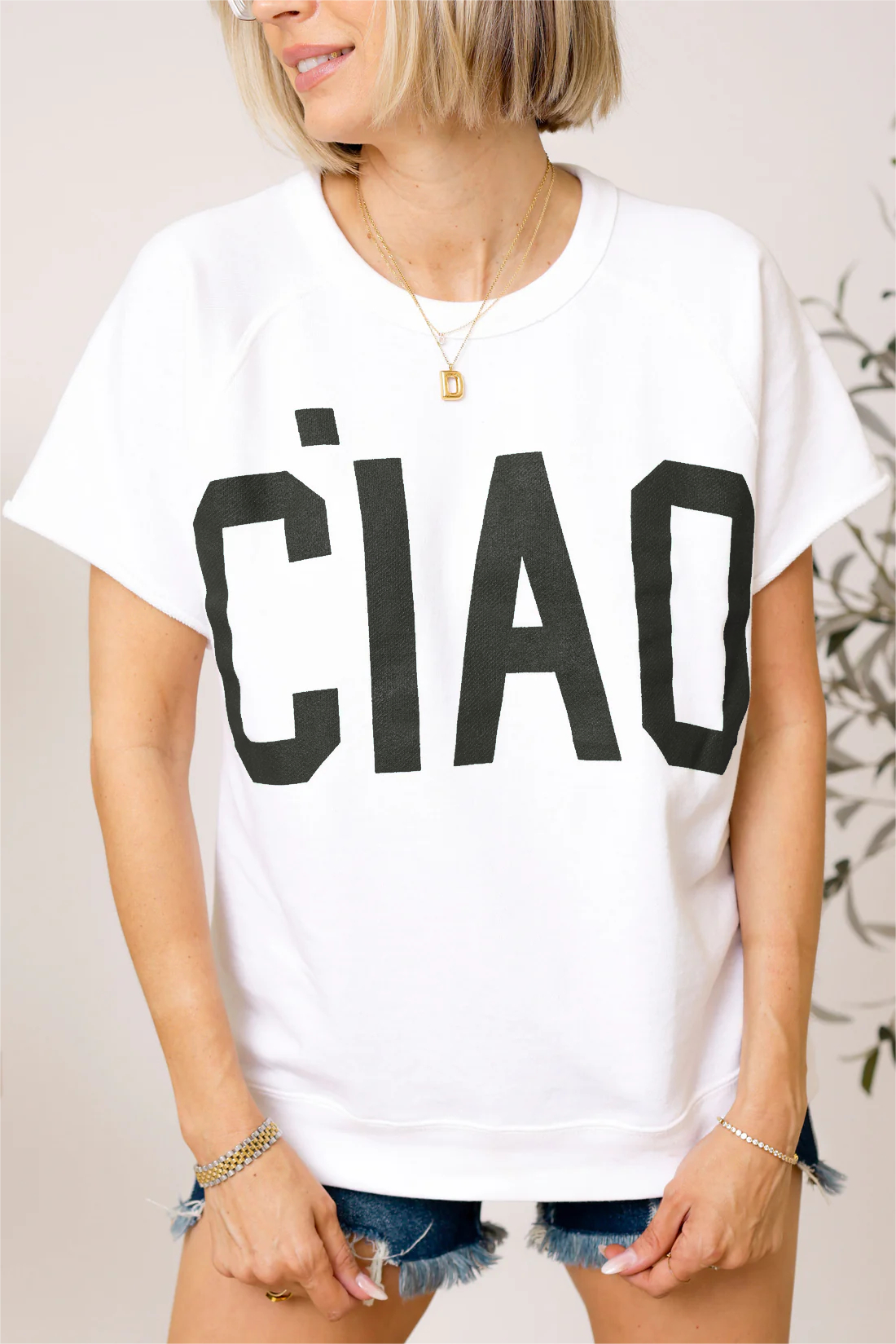 ⏰Hot Sale-Ciao French Terry Graphic Tee