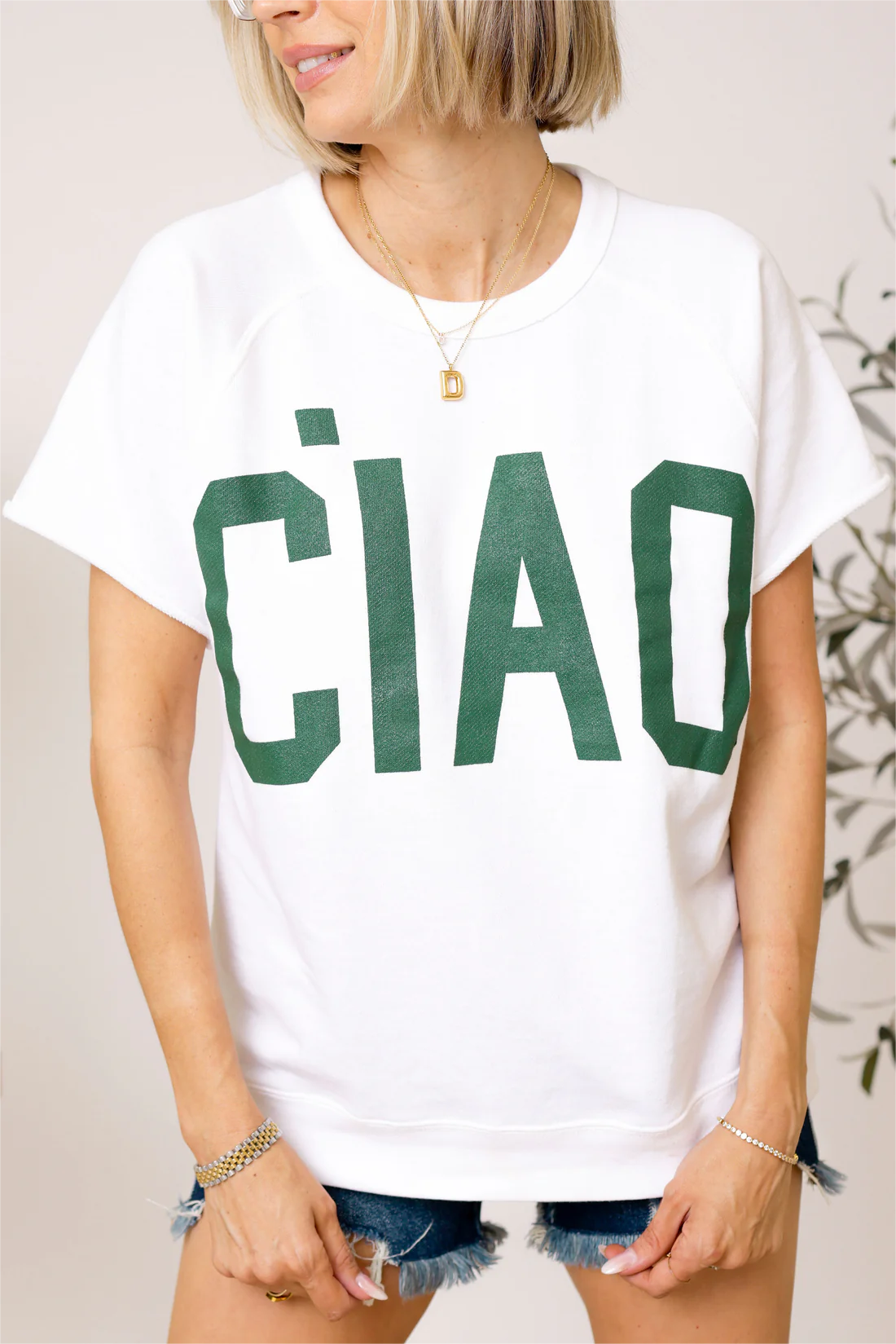 ⏰Hot Sale-Ciao French Terry Graphic Tee