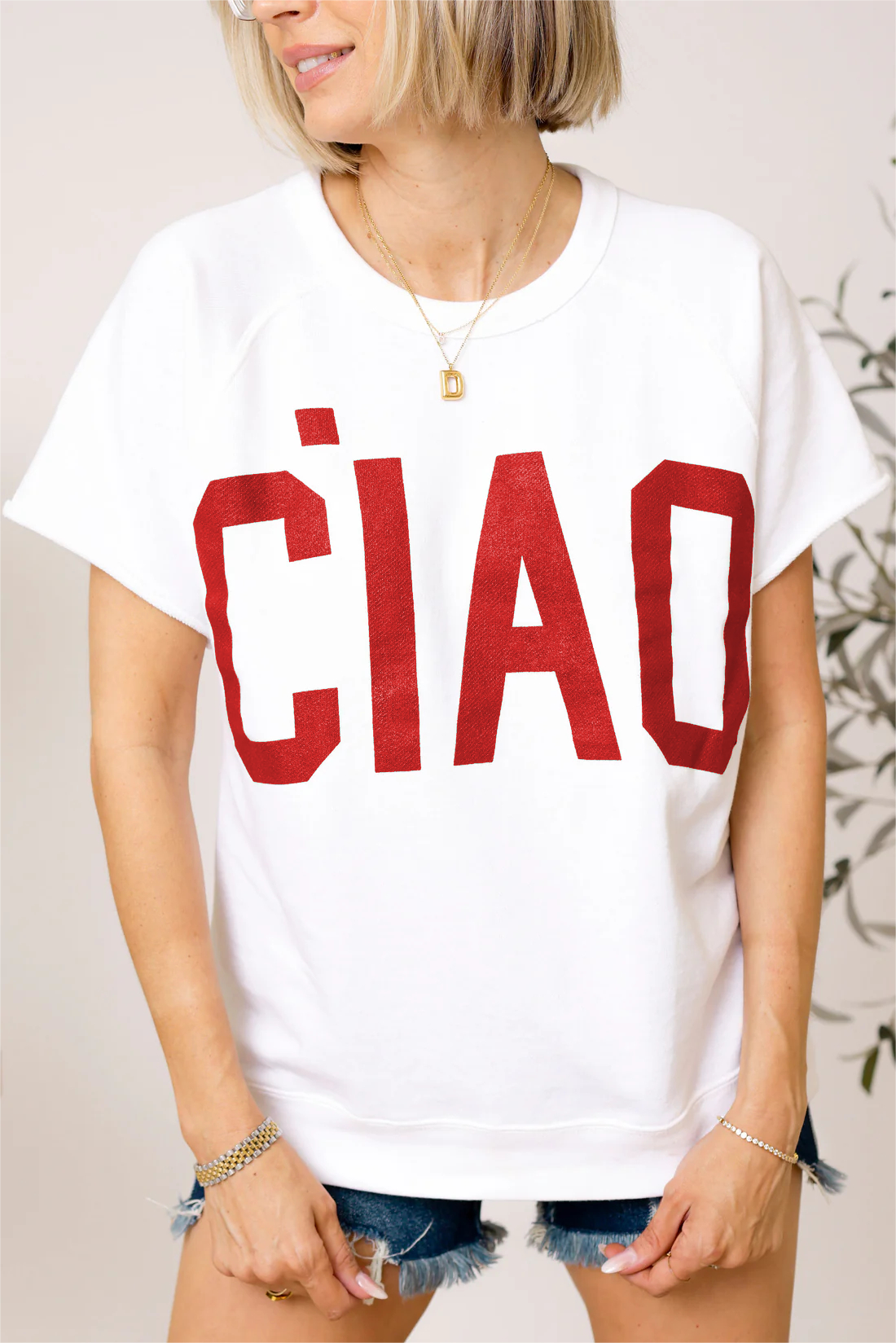 ⏰Hot Sale-Ciao French Terry Graphic Tee