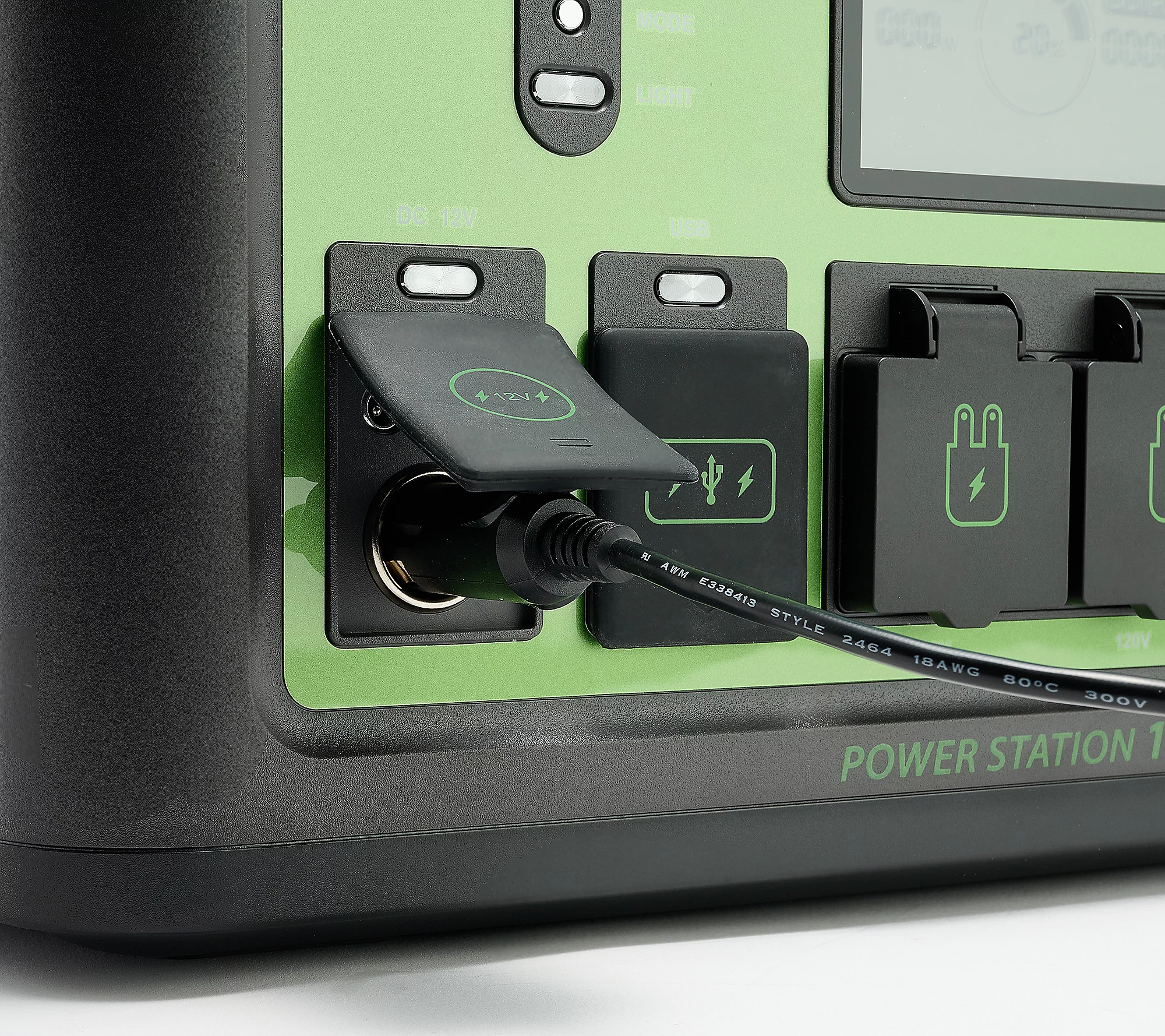 HALO 1600Wh Power Station with 11 Outlets & 100W Solar Panel & Trolley