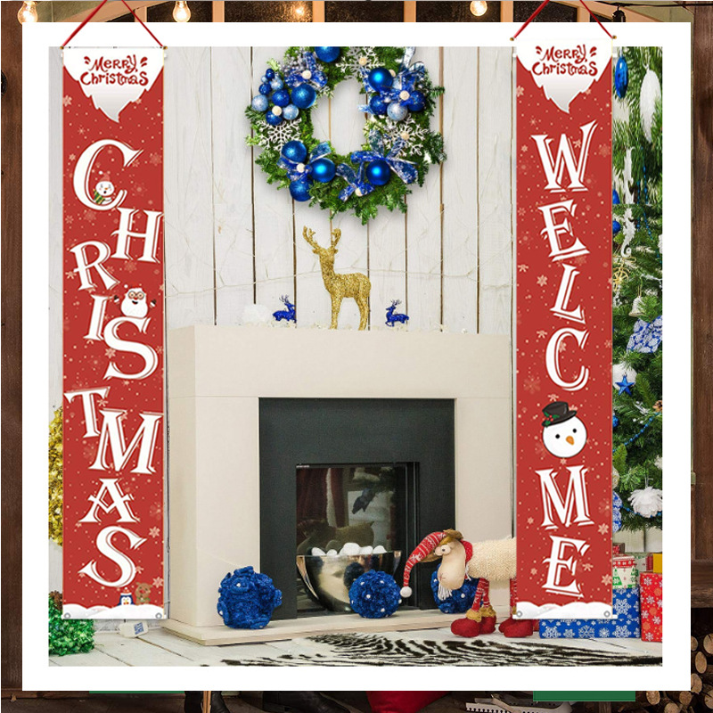 Merry Christmas Banner Christmas Porch