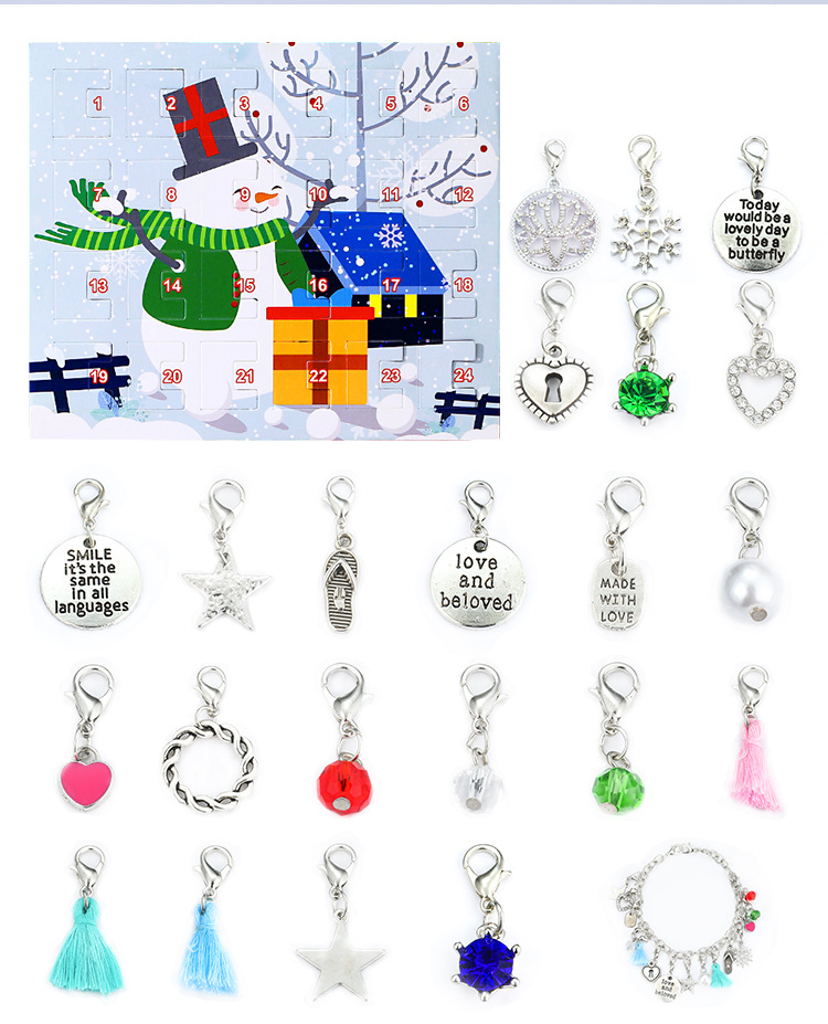 ❤DIY Christmas Advent Calendar Bracelets Set