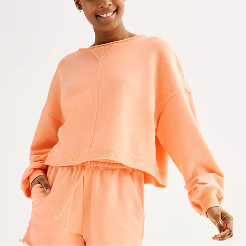 Cropped Athleisure Sweatshirt Set✨Buy 2 Free Shipping