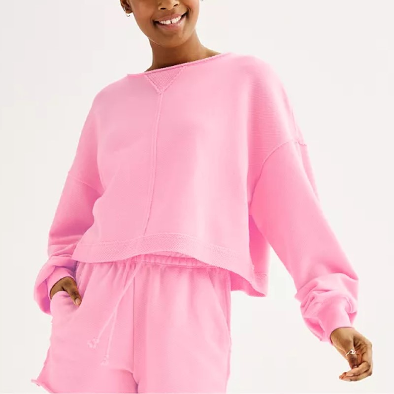 Cropped Athleisure Sweatshirt Set✨Buy 2 Free Shipping