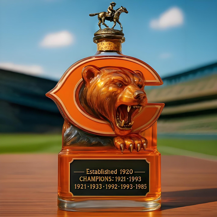 Chicago Bears NFL Champs Whiskey Bottle