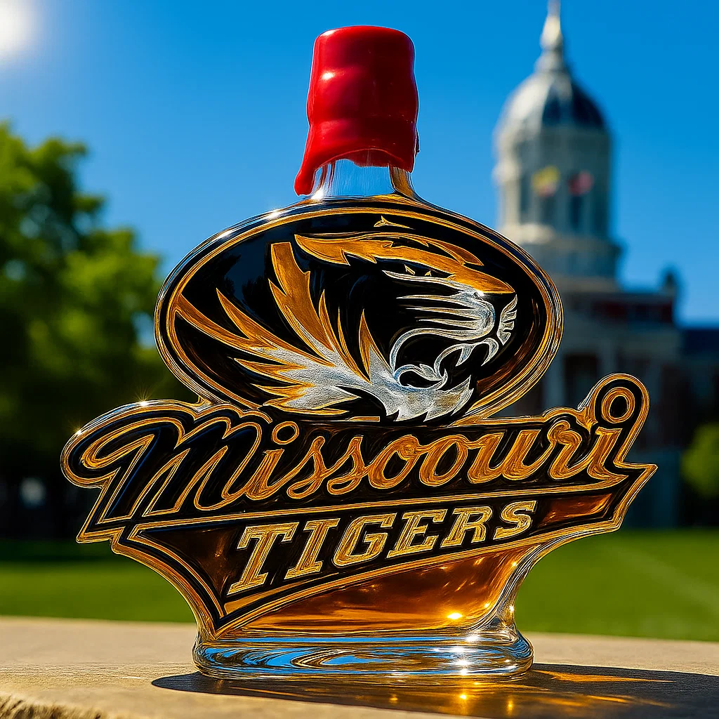 Missouri Tigers Whisky Bottle