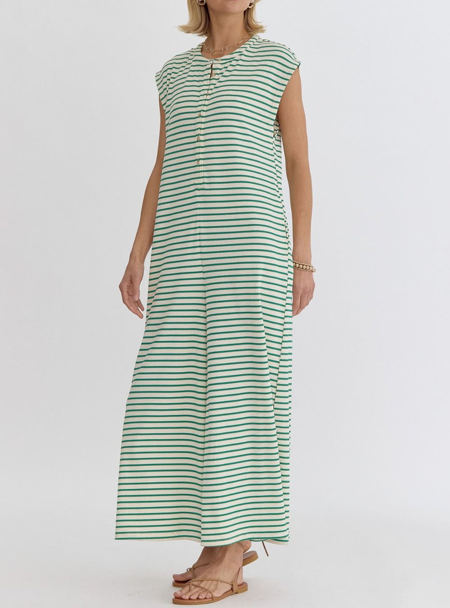 Stripe Wide Leg Jumpsuit