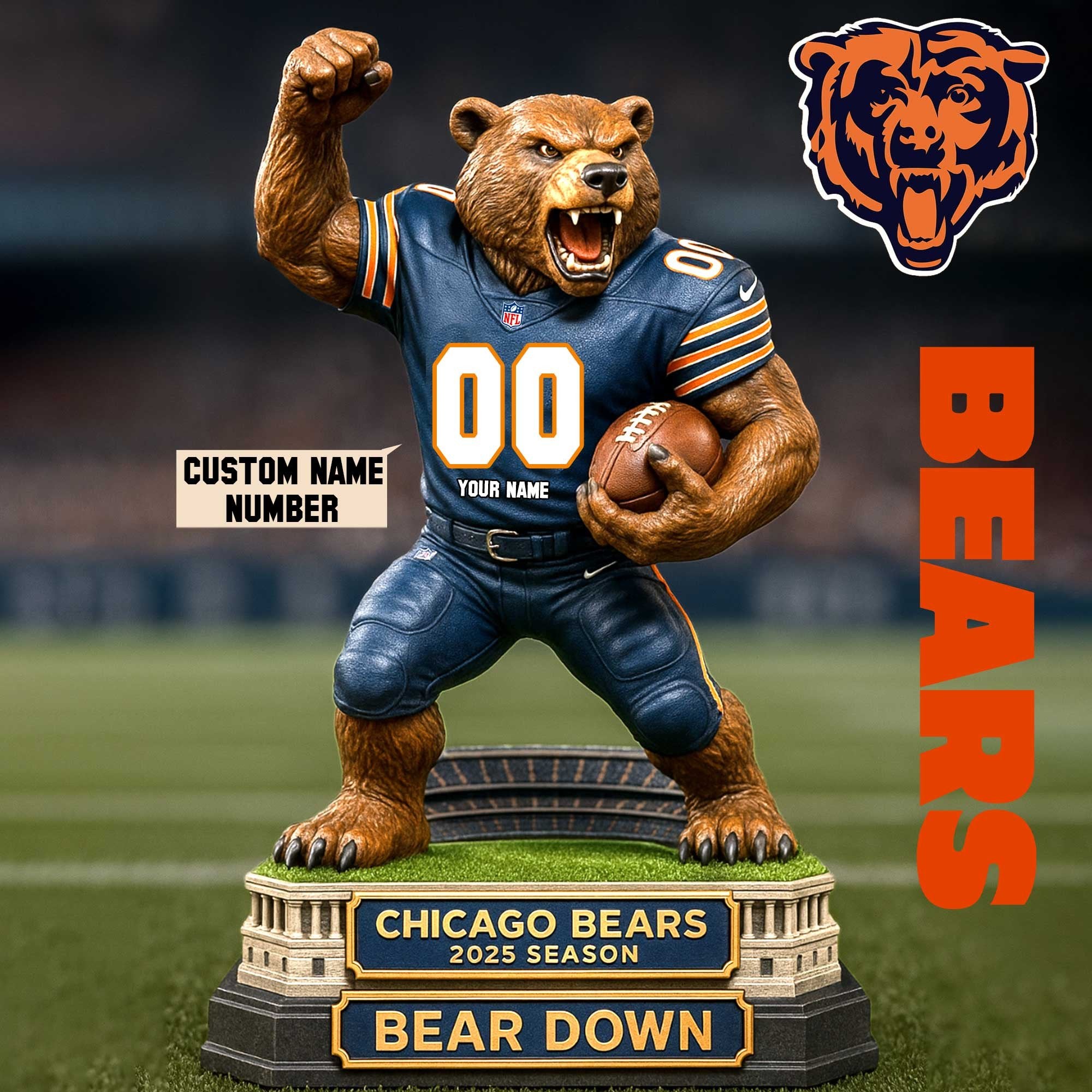 Full Premium NFL X Figure Acrylic Plaque - Best Gifts For Fans